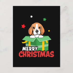 Beagle Santa Dog Lovers Merry Christmas Xmas  Enclosure Card