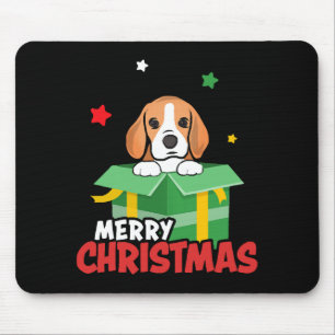 Beagle Santa Dog Lovers Merry Christmas Xmas Mouse Mat