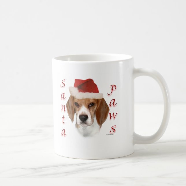 Beagle Santa Paws Coffee Mug (Right)
