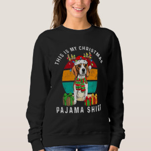Beagle Santa Reindeer Cute Dog Mum Dog Dad Christm Sweatshirt