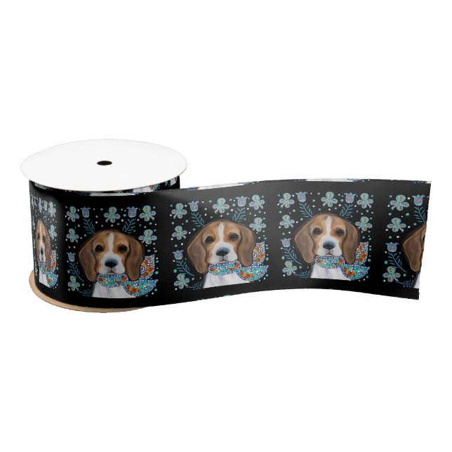 Beagle        satin ribbon (Spool)