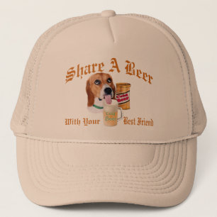 Beagle Shares A Beer hat