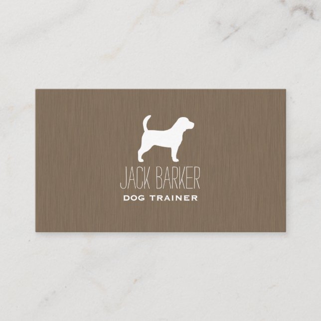 Beagle Silhouette Business Card (Front)