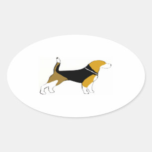 beagle silhouette    sticker