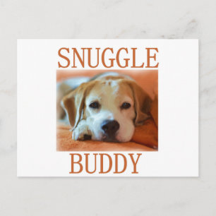 beagle snuggle buddy postcard