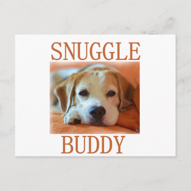 beagle snuggle buddy postcard (Front)