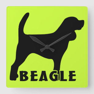 Beagle Square Wall Clock