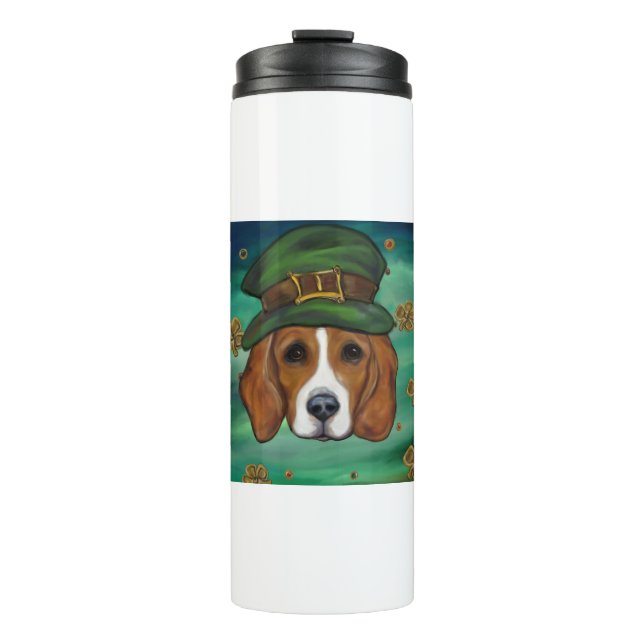 Beagle St. Patty Thermal Tumbler (Front)