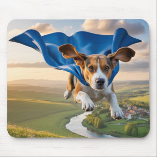 Beagle Superhero Mousepad