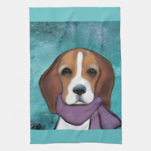 Beagle Tea Towel