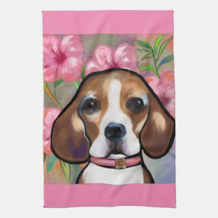 Beagle           tea towel