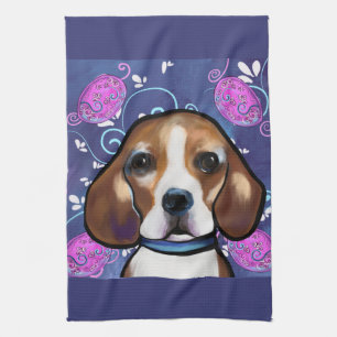 Beagle        tea towel