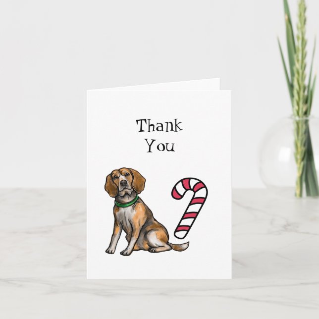 Beagle Thank You Christmas (Front)