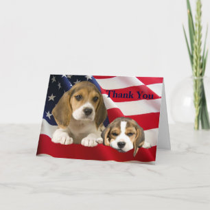 Beagle Thank You Greeting Card