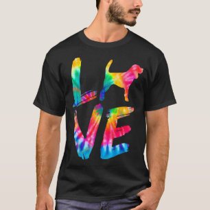Beagle Tie Dye Love Dog Mum Dad T-Shirt