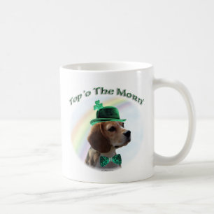 Beagle Top of the Morn'; Beagle St. Patrick's day Coffee Mug