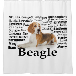 Beagle Traits Shower Curtain