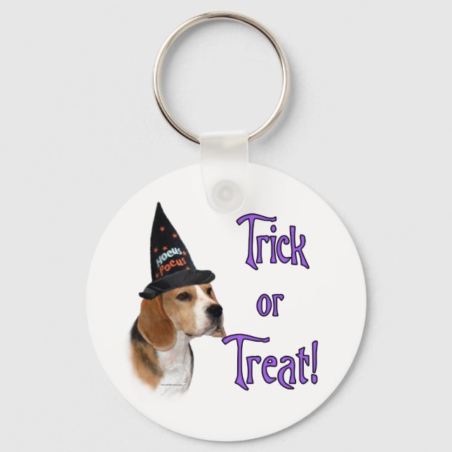Beagle Trick Key Ring (Front)