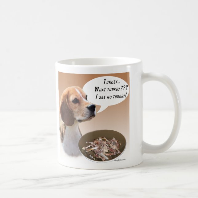 Beagle Turkey Coffee Mug (Right)