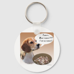 Beagle Turkey Key Ring