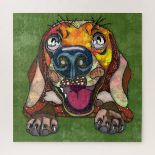 Beagle ugly face Jigsaw Puzzle