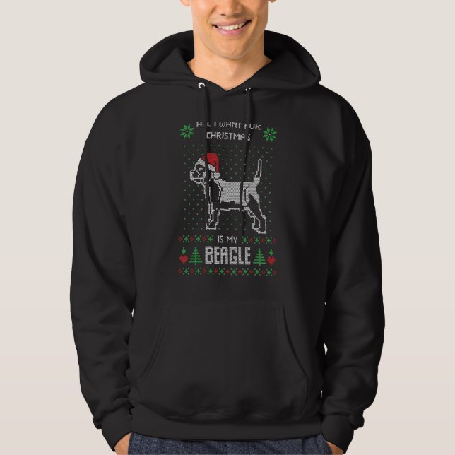 Beagle Ugly Sweater All I Want For Christmas Is My (Front)