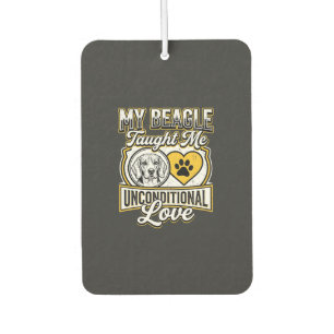 Beagle Unconditional Love Dog Owner Car Air Freshener