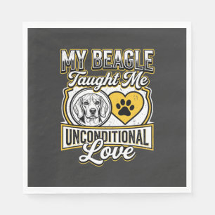 Beagle Unconditional Love Dog Owner Napkin