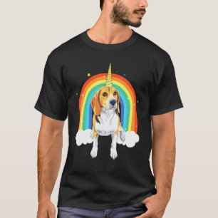 Beagle Unicorn Funny Cute Beagle Unicorn Rainbow C T-Shirt