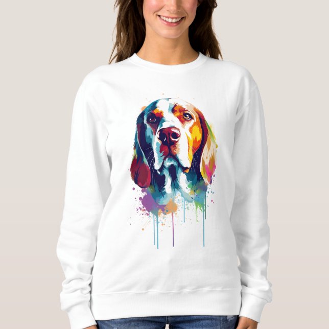 Beagle Vibrant and Colourful Sweatshirt (Front)