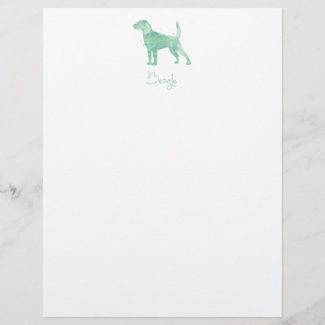 Beagle Watercolor Design (Front)