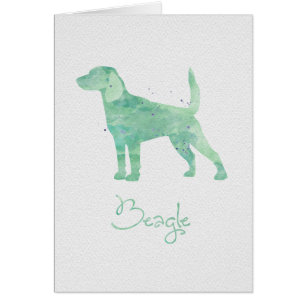 Beagle Watercolor Design