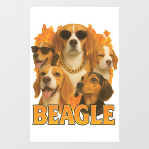 Beagle window cling