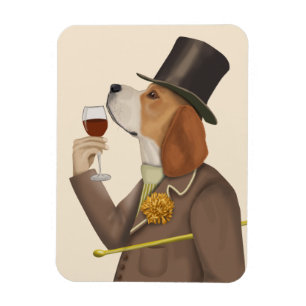 Beagle Wine Snob Magnet