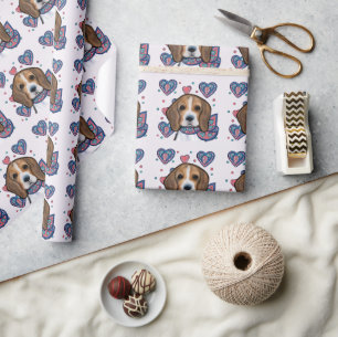 Beagle        wrapping paper