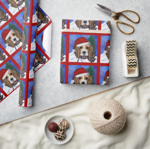 Beagle wrapping paper