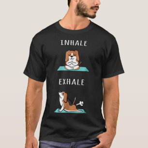 Beagle Yoga Inhale Exhale Dog T-Shirt