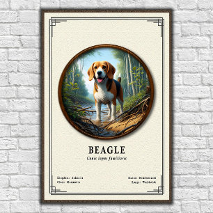 Beagle Zoology Series Poster