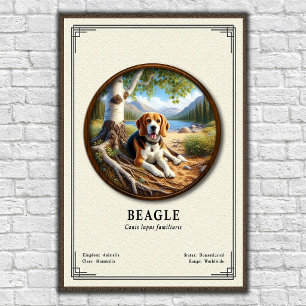 Beagle Zoology Series Poster