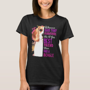 Beagles Are A Girls Best Friend Dog Mama Mothers D T-Shirt