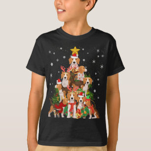 Beagles Christmas Tree Lights Funny Dog Xmas Gift T-Shirt