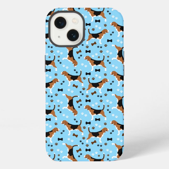 Beagles Dog Breed Beagle Pattern iPhone Case (Back)