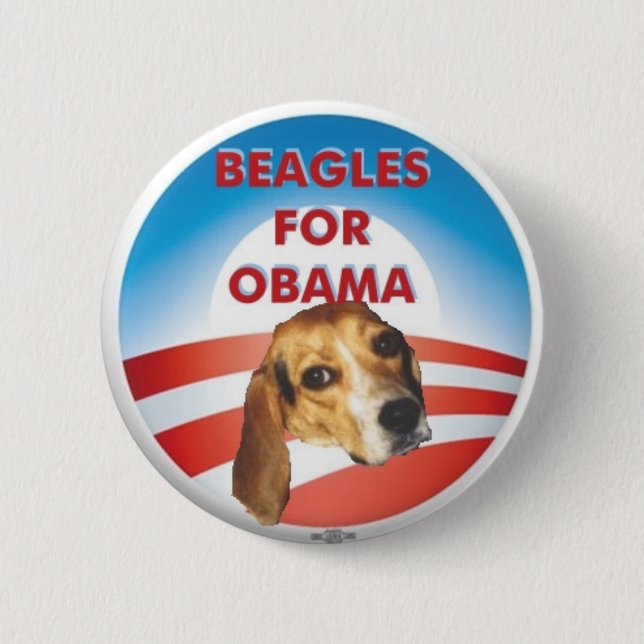 Beagles for Obama 6 Cm Round Badge (Front)