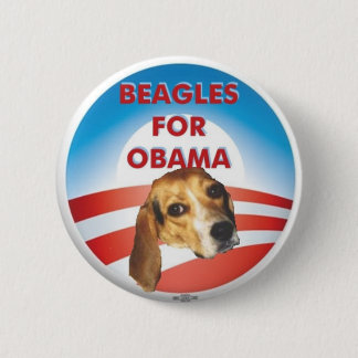 Beagles for Obama 6 Cm Round Badge
