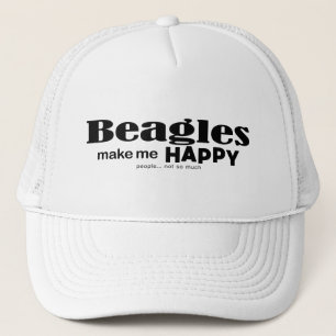 Beagles Make Me Happy Trucker Hat