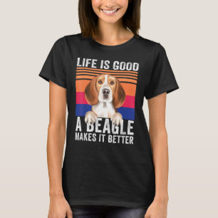 Beagles Makes Your Life Good Vintage T-Shirt