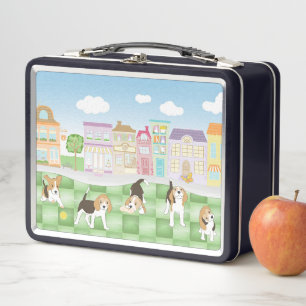 Beagles Metal Lunch Box