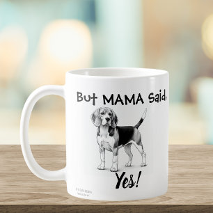 Beagles Mug/ typography Coffee Mug