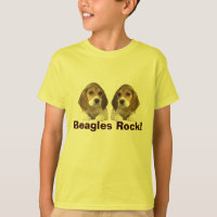 Beagles Rock Kids T-Shirt