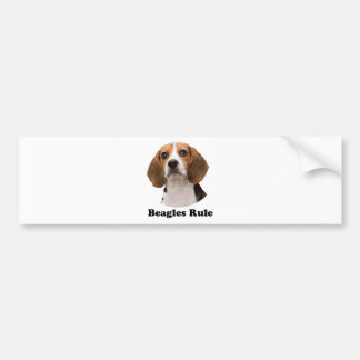 Beagles Rule Bumper Sticker